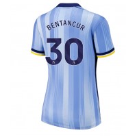 Camiseta Tottenham Hotspur Rodrigo Bentancur #30 Visitante Equipación para mujer 2024-25 manga corta